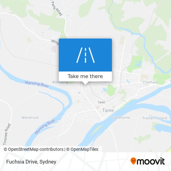 Mapa Fuchsia Drive