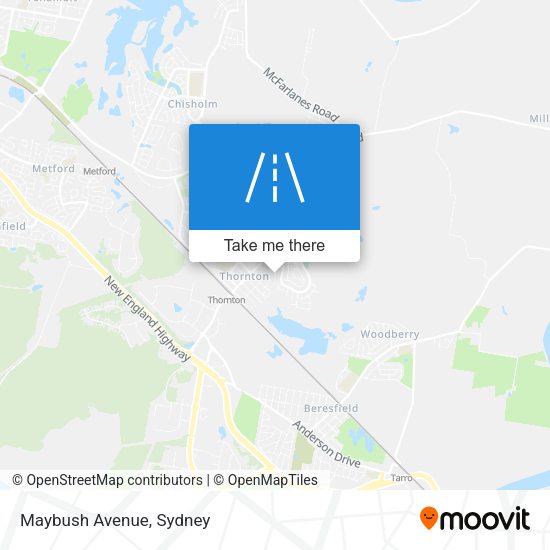 Maybush Avenue map