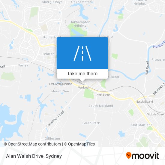 Alan Walsh Drive map