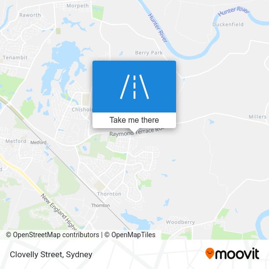 Clovelly Street map