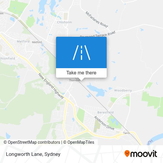 Longworth Lane map