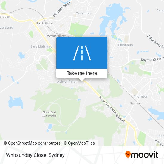 Whitsunday Close map