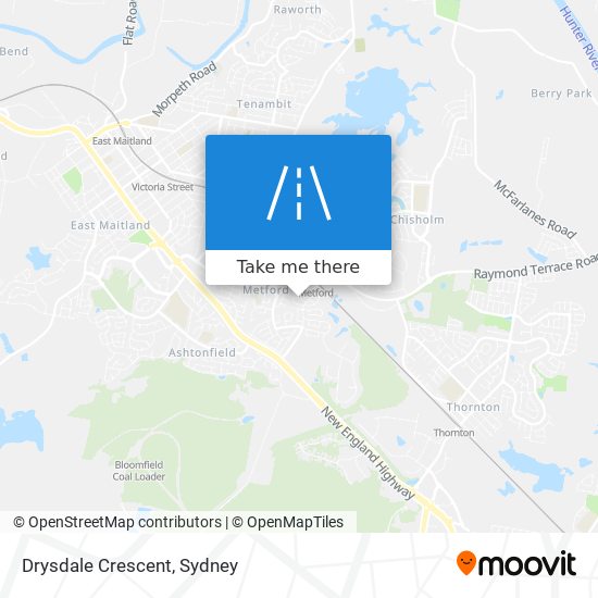 Mapa Drysdale Crescent