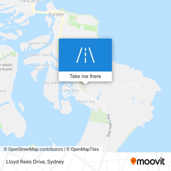 Lloyd Rees Drive map
