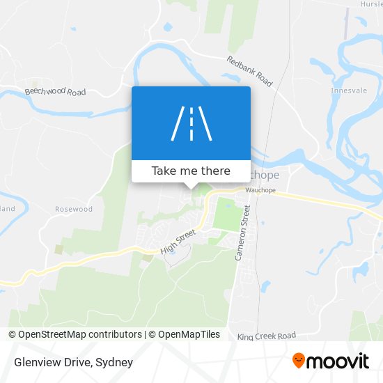 Mapa Glenview Drive