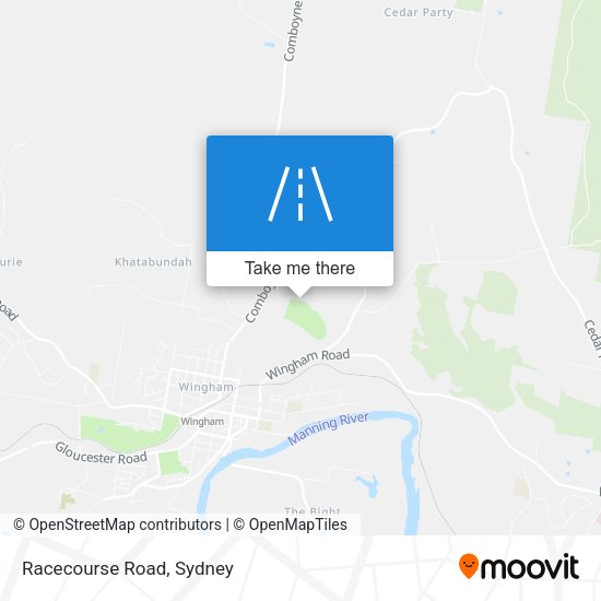 Racecourse Road map