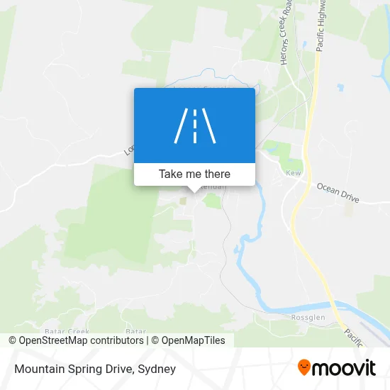 Mapa Mountain Spring Drive