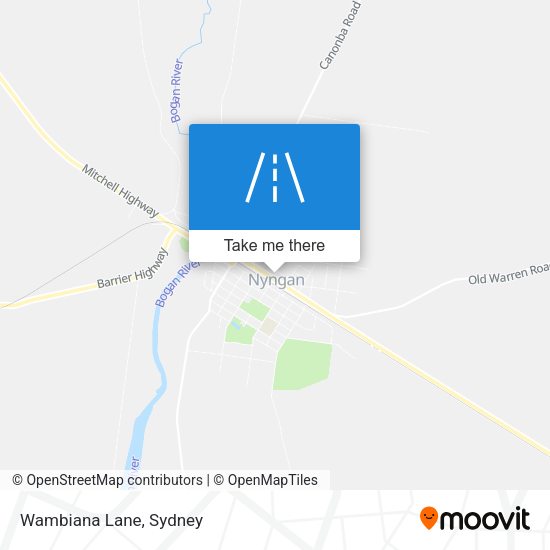 Wambiana Lane map