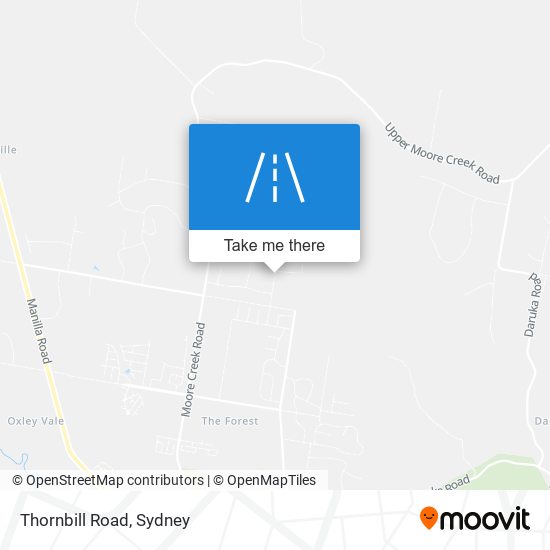 Mapa Thornbill Road