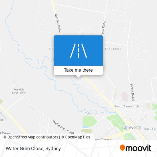 Water Gum Close map