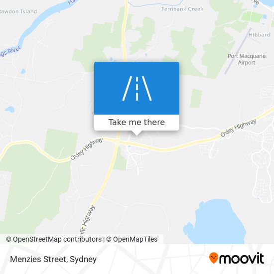 Menzies Street map