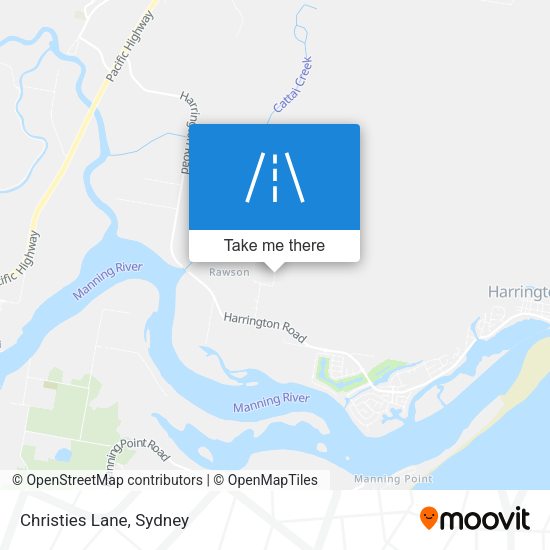 Christies Lane map