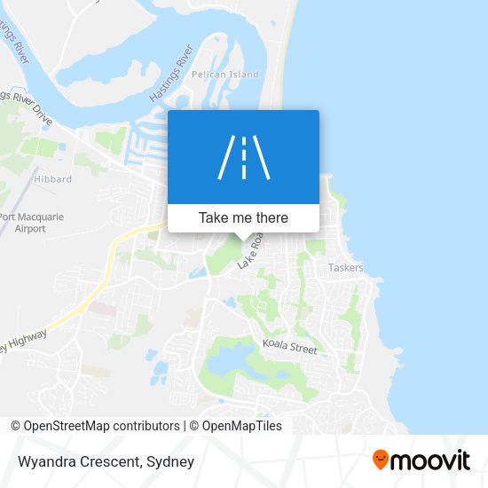 Wyandra Crescent map