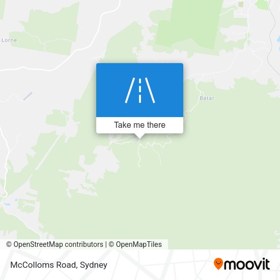 McColloms Road map