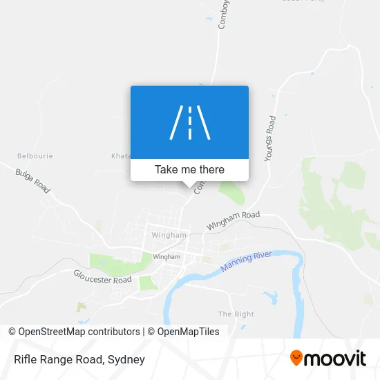 Mapa Rifle Range Road