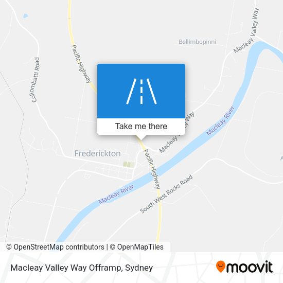 Macleay Valley Way Offramp map