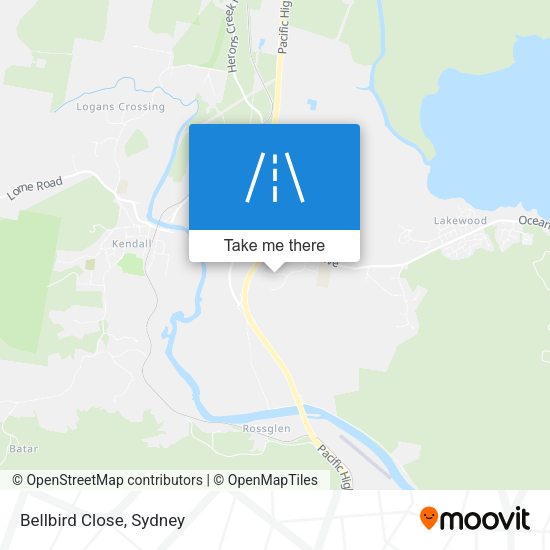 Bellbird Close map