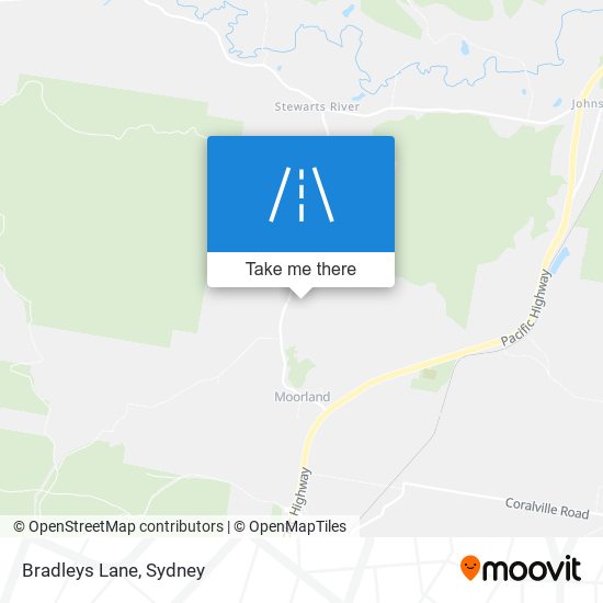 Bradleys Lane map