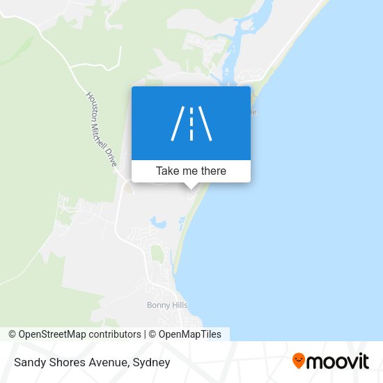Sandy Shores Avenue map