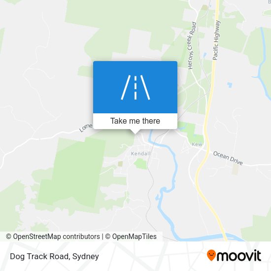 Dog Track Road map