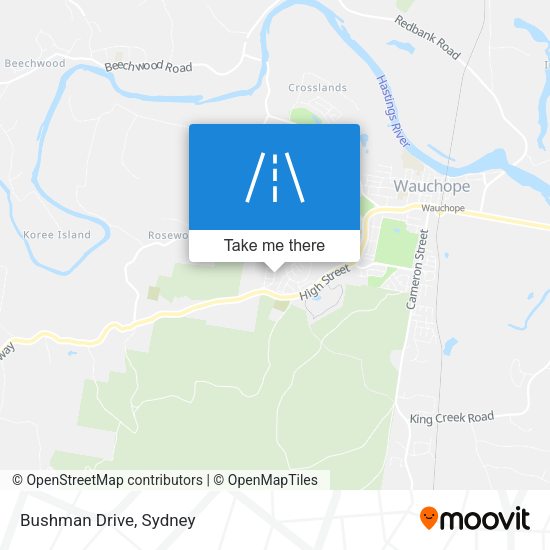 Bushman Drive map