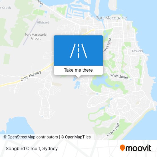 Songbird Circuit map