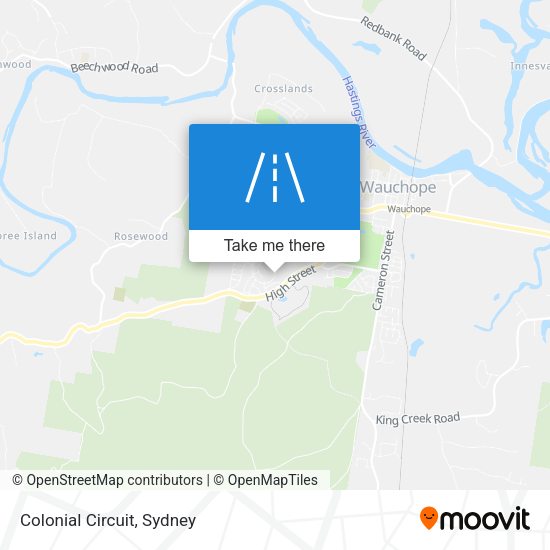 Colonial Circuit map