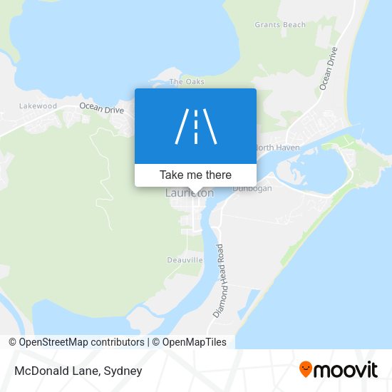 McDonald Lane map