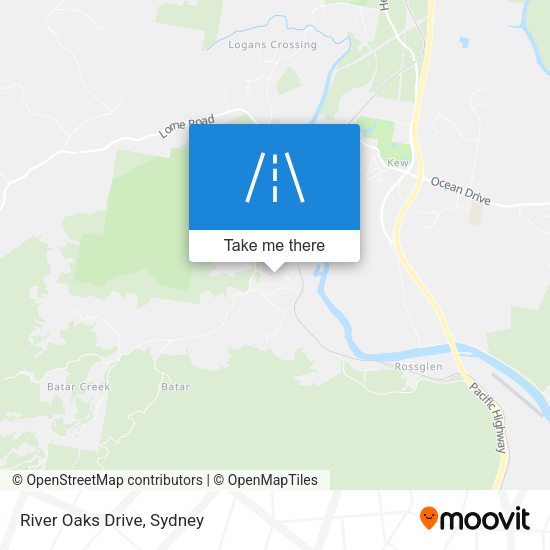 River Oaks Drive map
