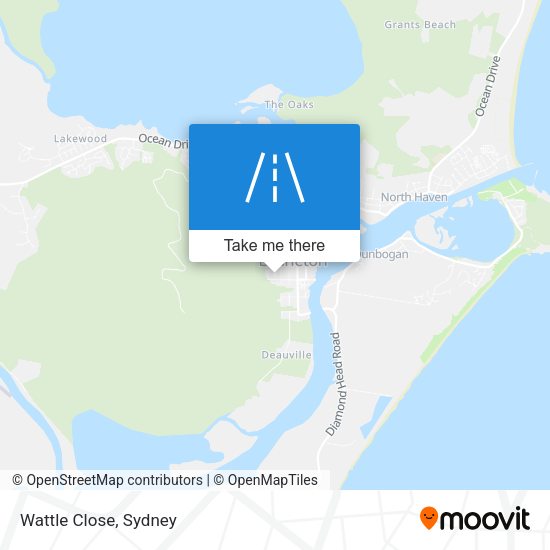 Wattle Close map