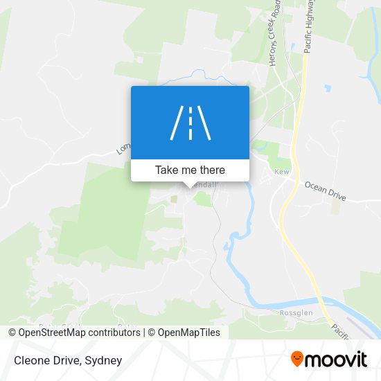 Cleone Drive map