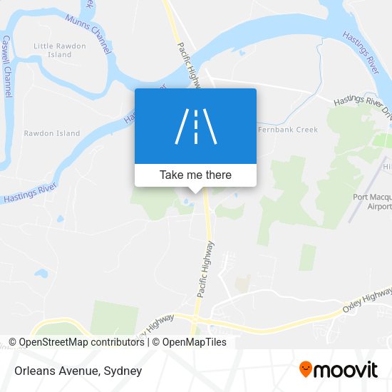 Orleans Avenue map