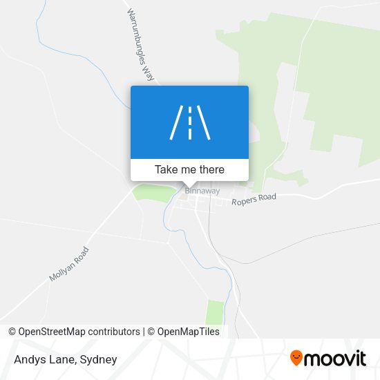 Andys Lane map