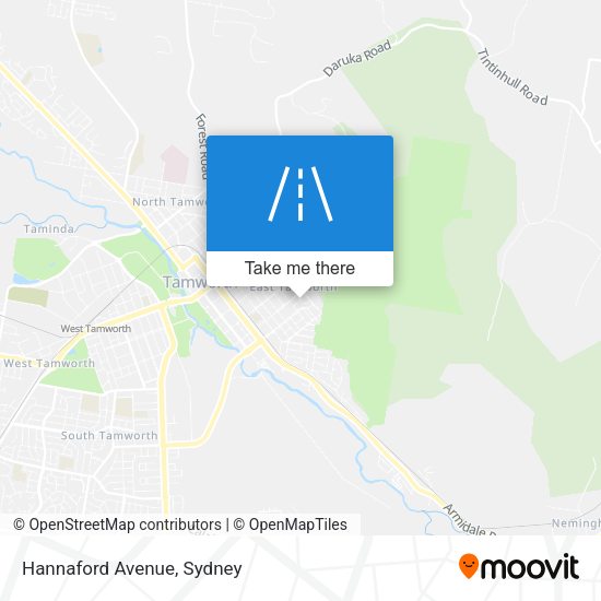 Hannaford Avenue map