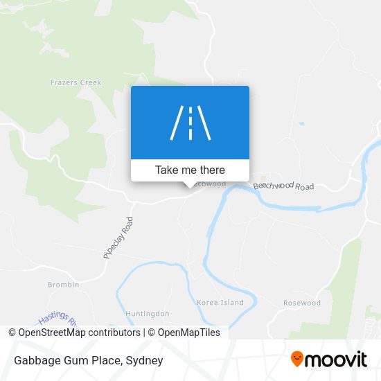 Gabbage Gum Place map