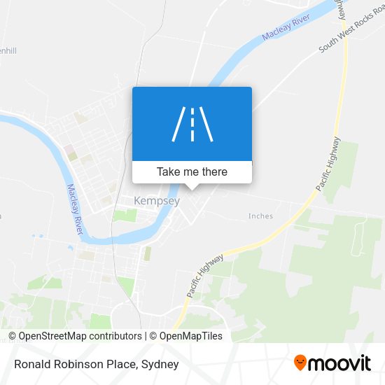 Ronald Robinson Place map