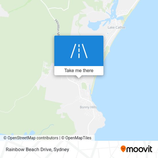 Rainbow Beach Drive map
