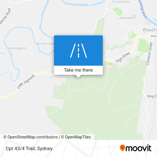 Cpt 43/4 Trail map