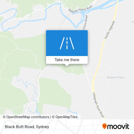 Black Butt Road map