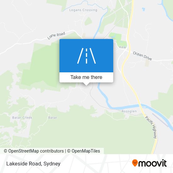 Lakeside Road map