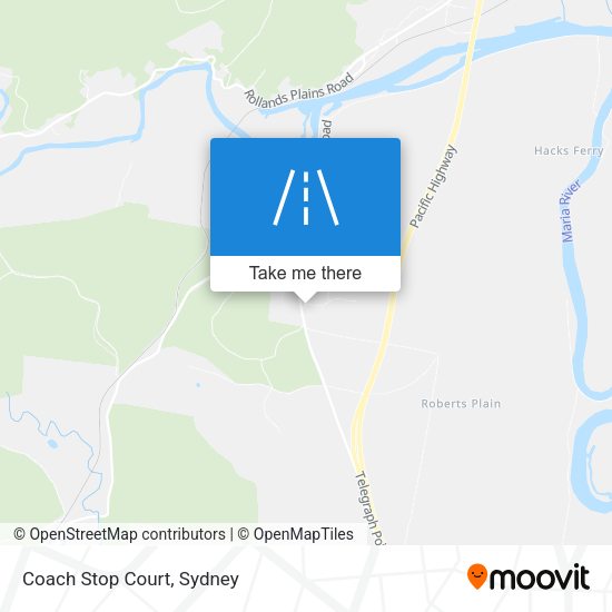 Coach Stop Court map