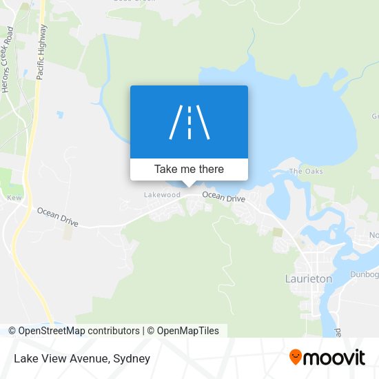 Lake View Avenue map