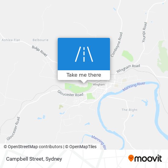 Mapa Campbell Street