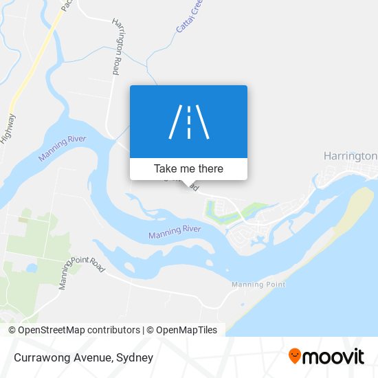 Currawong Avenue map