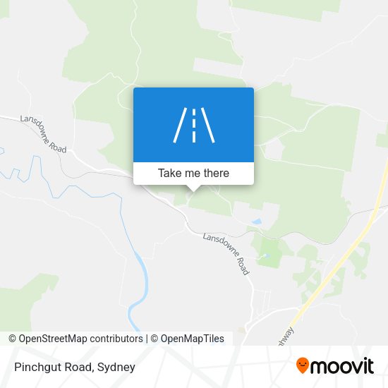 Pinchgut Road map