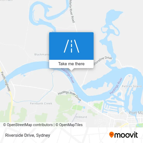 Mapa Riverside Drive