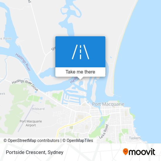 Portside Crescent map