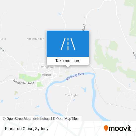 Kindarun Close map