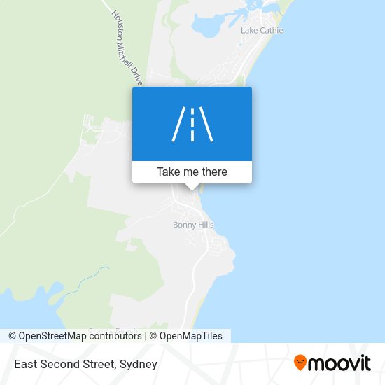 East Second Street map