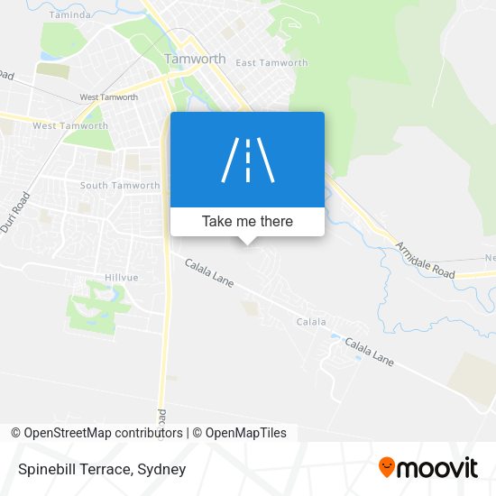 Spinebill Terrace map